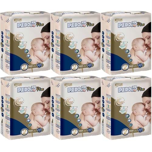 Pedo Plus Bebek Bezi 2 Beden 3-6 KG Mini 240 Adet Jumbo Avantaj Pk