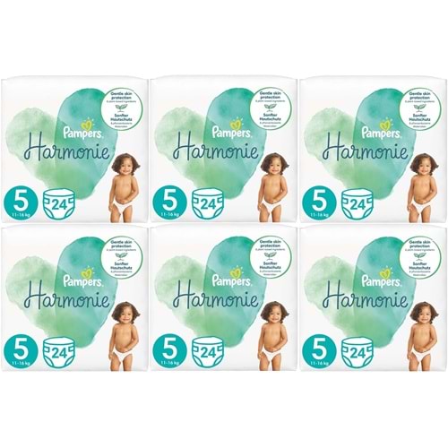 Prima Pampers Harmonie Bebek Bezi 5 Beden 11-16 KG Junior 144 Adet Ekstra Ultra Fırsat Pk