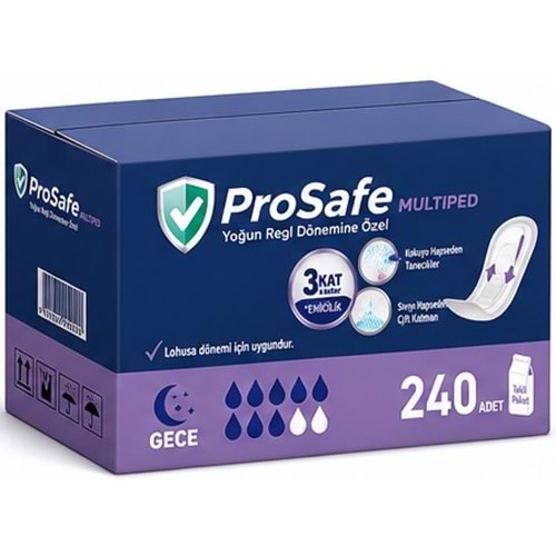 Prosafe Multiped Regl - Mesane - Lohusa Pedi M - Medium - Orta/Gece 240 Adet