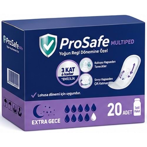 Prosafe Multiped Regl - Mesane - Lohusa Pedi L - Büyük - Large Extra/Gece 20 Adet