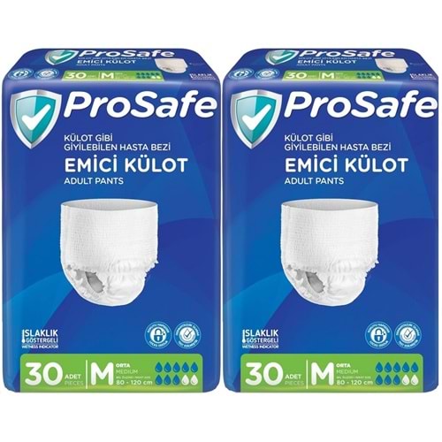 Prosafe Emici Külot Yetişkin Bezi Orta-Medium 60 Adet (2PK*30)