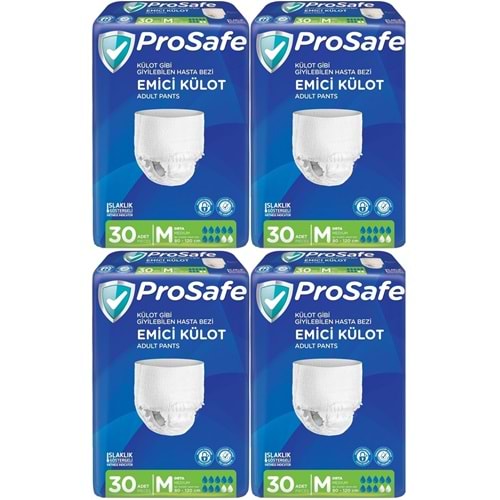 Prosafe Emici Külot Yetişkin Bezi Orta-Medium 120 Adet (4PK*30)