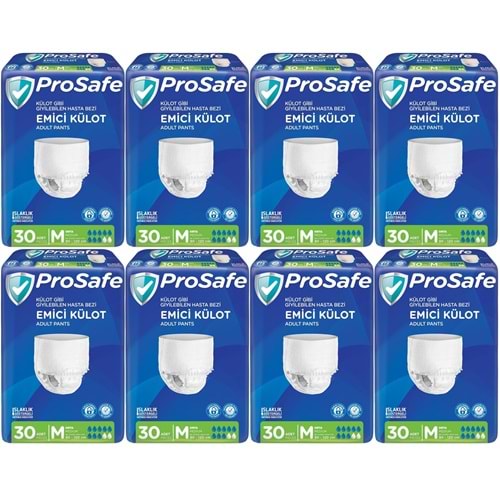 Prosafe Emici Külot Yetişkin Bezi Orta-Medium 240 Adet (8PK*30)