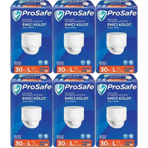 Prosafe Emici Külot Yetişkin Bezi Büyük-Large 180 Adet (6PK*30)