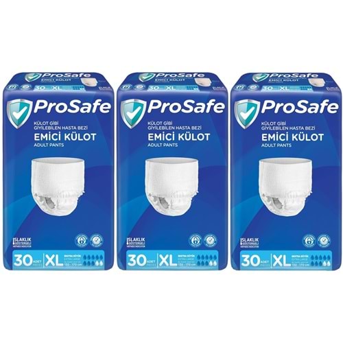 Prosafe Emici Külot Yetişkin Bezi XL-Extra Large 90 Adet (3PK*30)