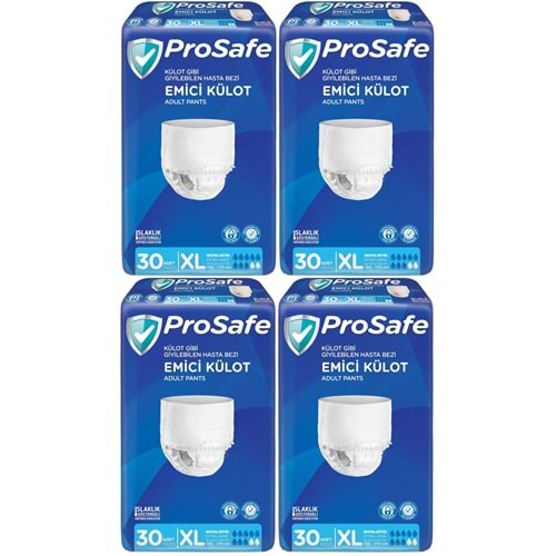 Prosafe Emici Külot Yetişkin Bezi XL-Extra Large 120 Adet (4PK*30)