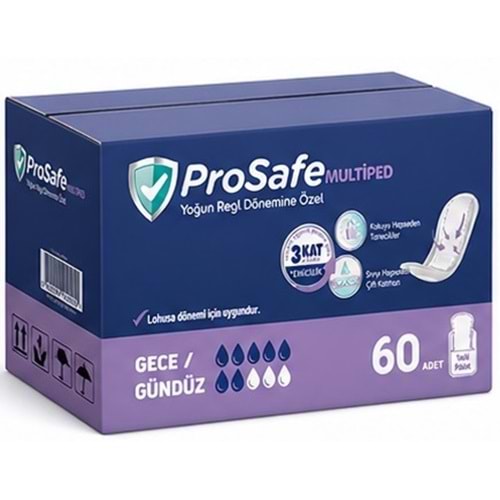 Prosafe Multiped Regl - Mesane - Lohusa Pedi S - Küçük - Small Gece/Gündüz 60 Adet