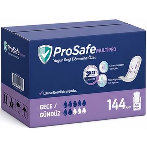 Prosafe Multiped Regl - Mesane - Lohusa Pedi S - Küçük - Small Gece/Gündüz 144 Adet