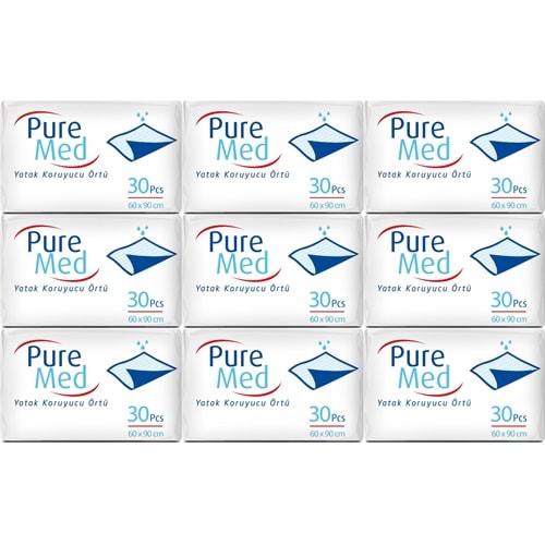 Puremed Yetişkin Yatak Koruyucu 60*90CM 270 Adet (9PK*30)