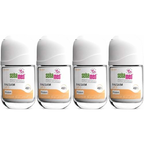 Sebamed Roll-On 50ML Balsam Hassas/Sensitive (4 Lü Set)