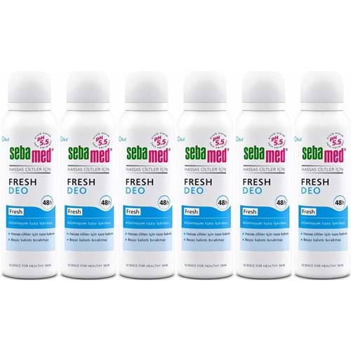 Sebamed Deodorant Aerosol 150 ML Fresh (6 Lı Set)