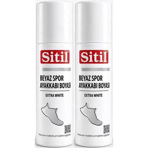 Sitil Beyaz Sneaker Beyaz Spor Ayakkabı Boyası Likit (Yenileyici) 75 ML (2 Li Set)