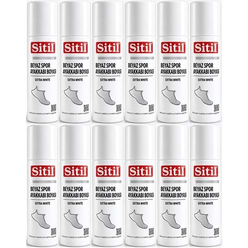 Sitil Beyaz Sneaker Beyaz Spor Ayakkabı Boyası Likit (Yenileyici) 75 ML (12 Li Set)