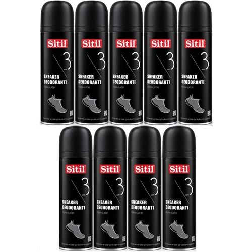 Sitil Sneaker Ayakkabı Deodorantı 150 ML (9 Lu Set)