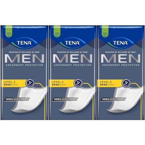 Tena Men Emici Koruma Level 2 Erkek Mesane Pedi 60 Adet