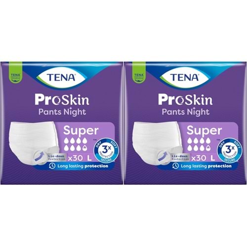 Tena Proskin Pants Süper Night Gece Emici Külot Yetişkin Bezi L - Büyük - Large 60 Adet