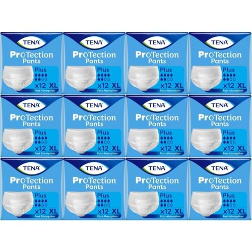 Tena ProTection Pants Plus Emici Külot Yetişkin Bezi XL - Ekstra Büyük - Extra Large 144 Adet