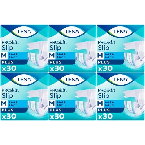 Tena Proskin Slip Plus Bel Bantlı Yetişkin Bezi M - Orta - Medium 180 Adet