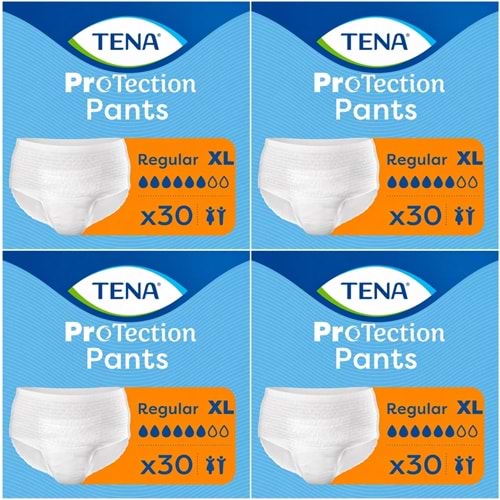 Tena ProTection Pants Regular Emici Külot Yetişkin Bezi XL - Ekstra Büyük - Extra Large 120 Adet
