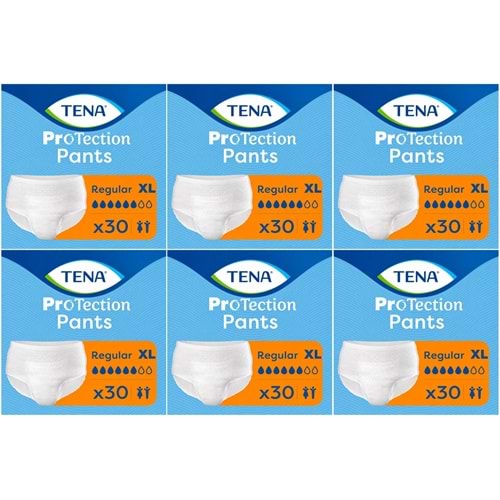Tena ProTection Pants Regular Emici Külot Yetişkin Bezi XL - Ekstra Büyük - Extra Large 180 Adet