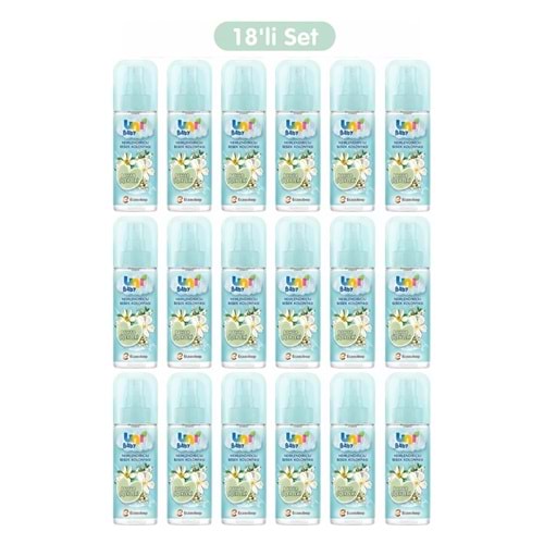 Uni Baby Bebek Kolonyası 150ML Nemlendiricili - Bahar Çiçekleri (18 Li Set)
