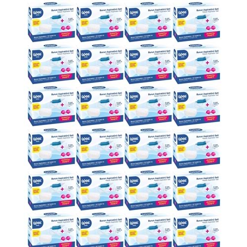 Wee Baby Burun Aspiratörü Seti Şeffaf (WEE945) (24 Lü Set)
