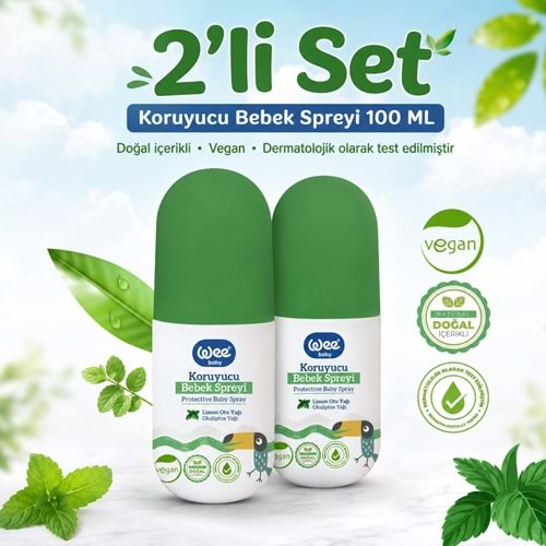 Wee Baby Koruyucu Bebek Spreyi 100 ML (Sinek Koruyucu) (2 Li Set)