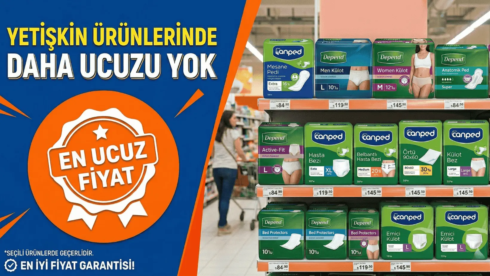 Depend, Canped, evony, prosafe, actual