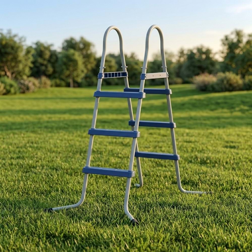 3 Basamaklı Yer Üstü Havuz Merdiveni 90cm 29R144