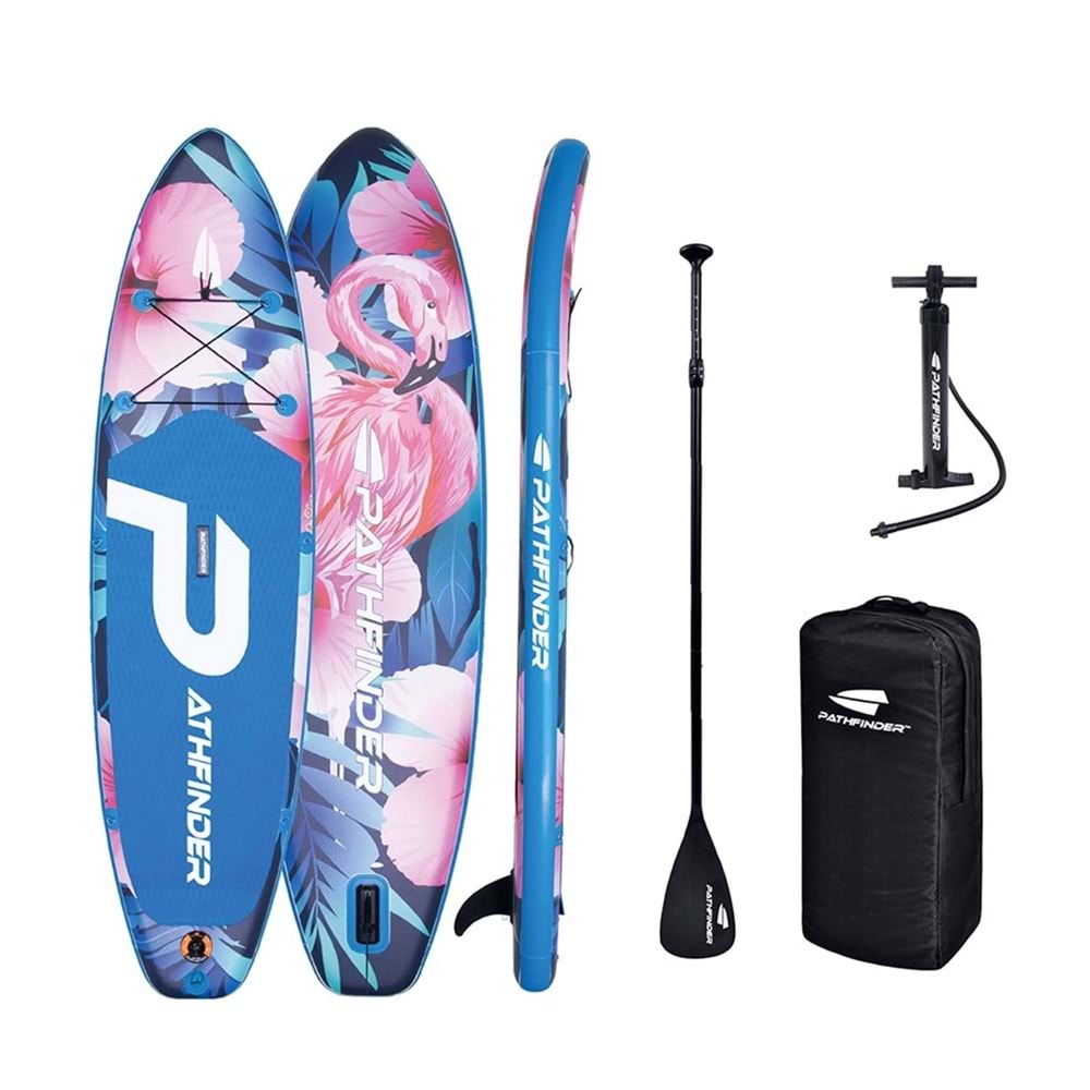 Teşhir Ürün - Pathfinder Flamingo Mavi Şişme SUP Board Seti 34237