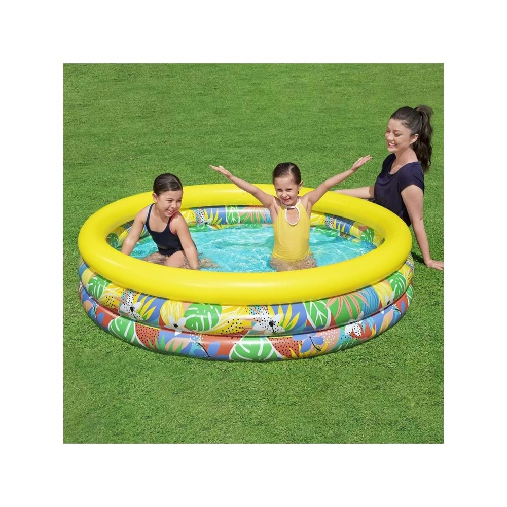Bestway ® 51203 Floral Paradise™ Çiçekli Oyun Havuzu 1,68 M x 38 cm