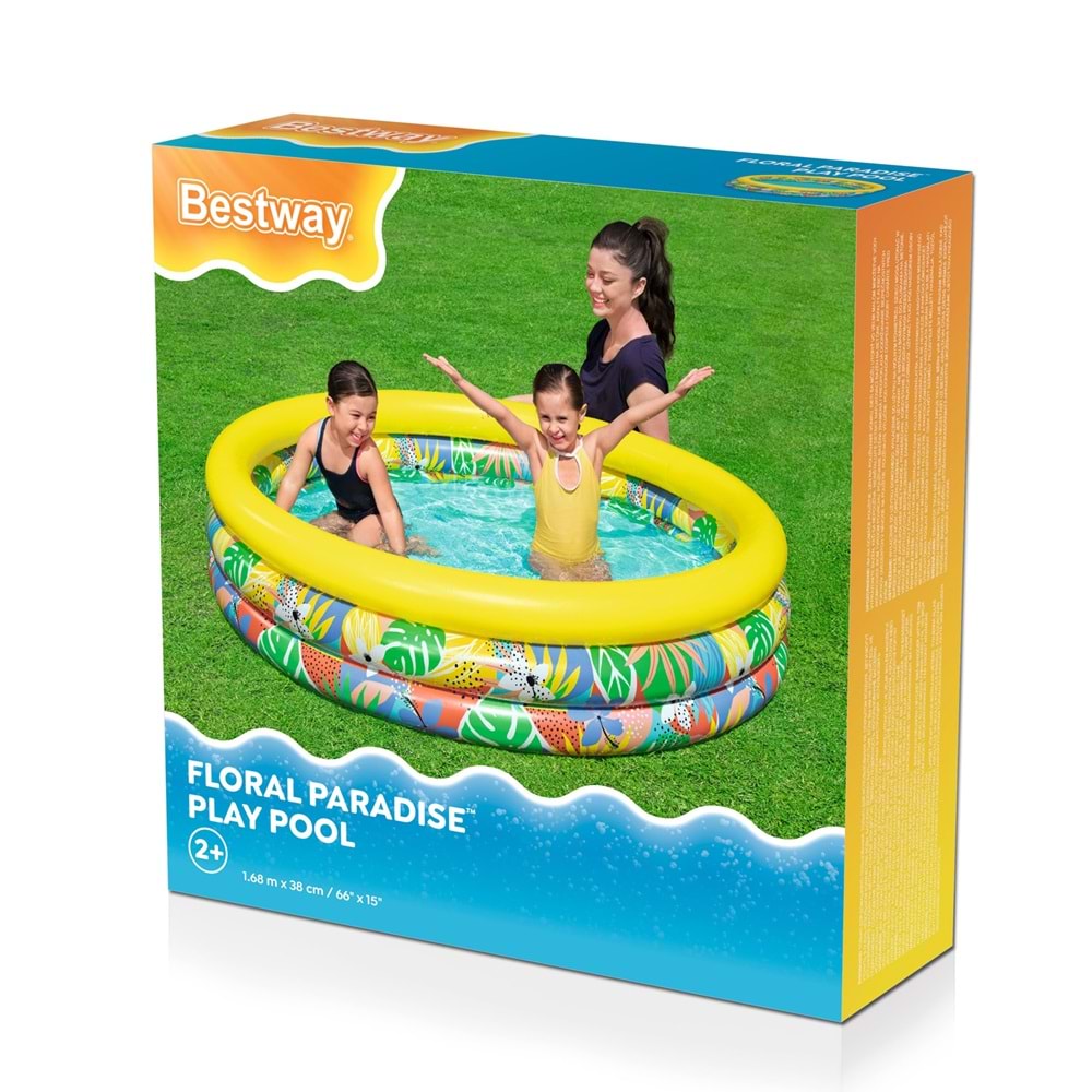 Bestway® 51203 Floral Paradise™ Çiçekli Oyun Havuzu 1,68 m x 38 cm