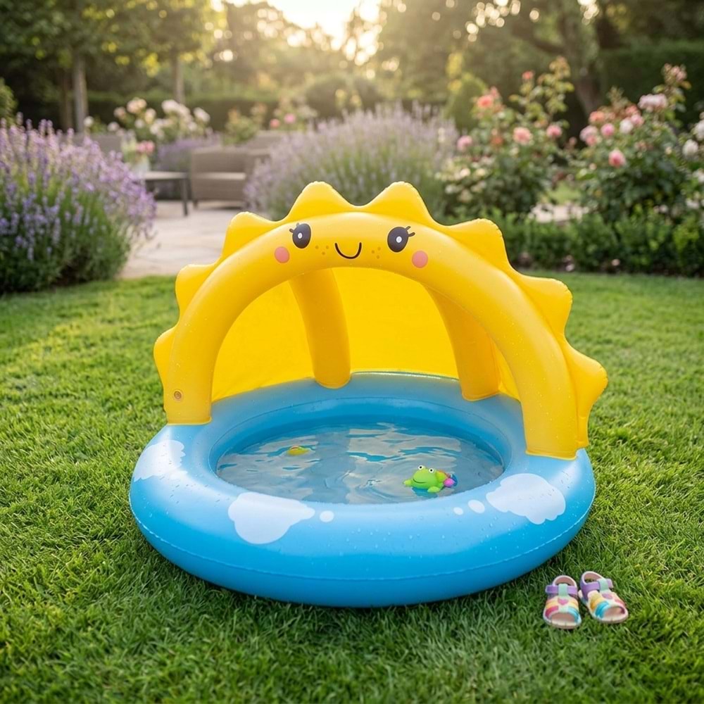 Bestway Sunny Days Güneşlikli Çocuk Havuzu 101cm x 97cm x 71cm 52637