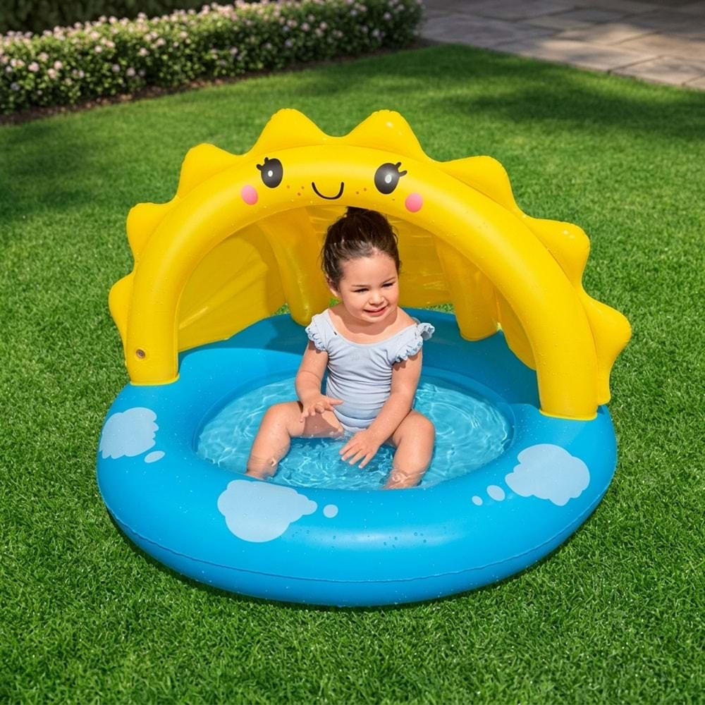 Bestway Sunny Days Güneşlikli Çocuk Havuzu 101cm x 97cm x 71cm 52637