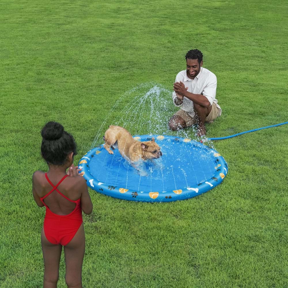 Bestway 52699 Fetchin' Fun Evcil Hayvan İçin Su Oyun Matı