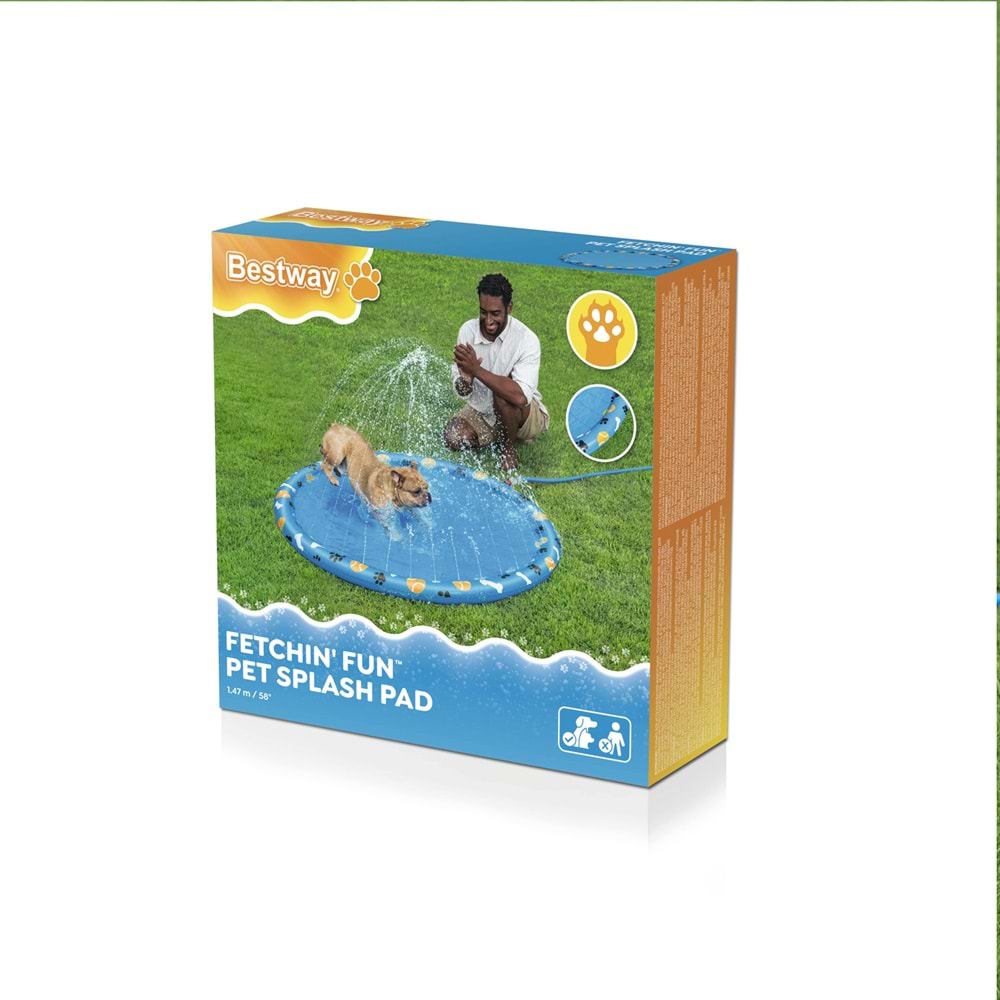 Bestway 52699 Fetchin' Fun Evcil Hayvan İçin Su Oyun Matı