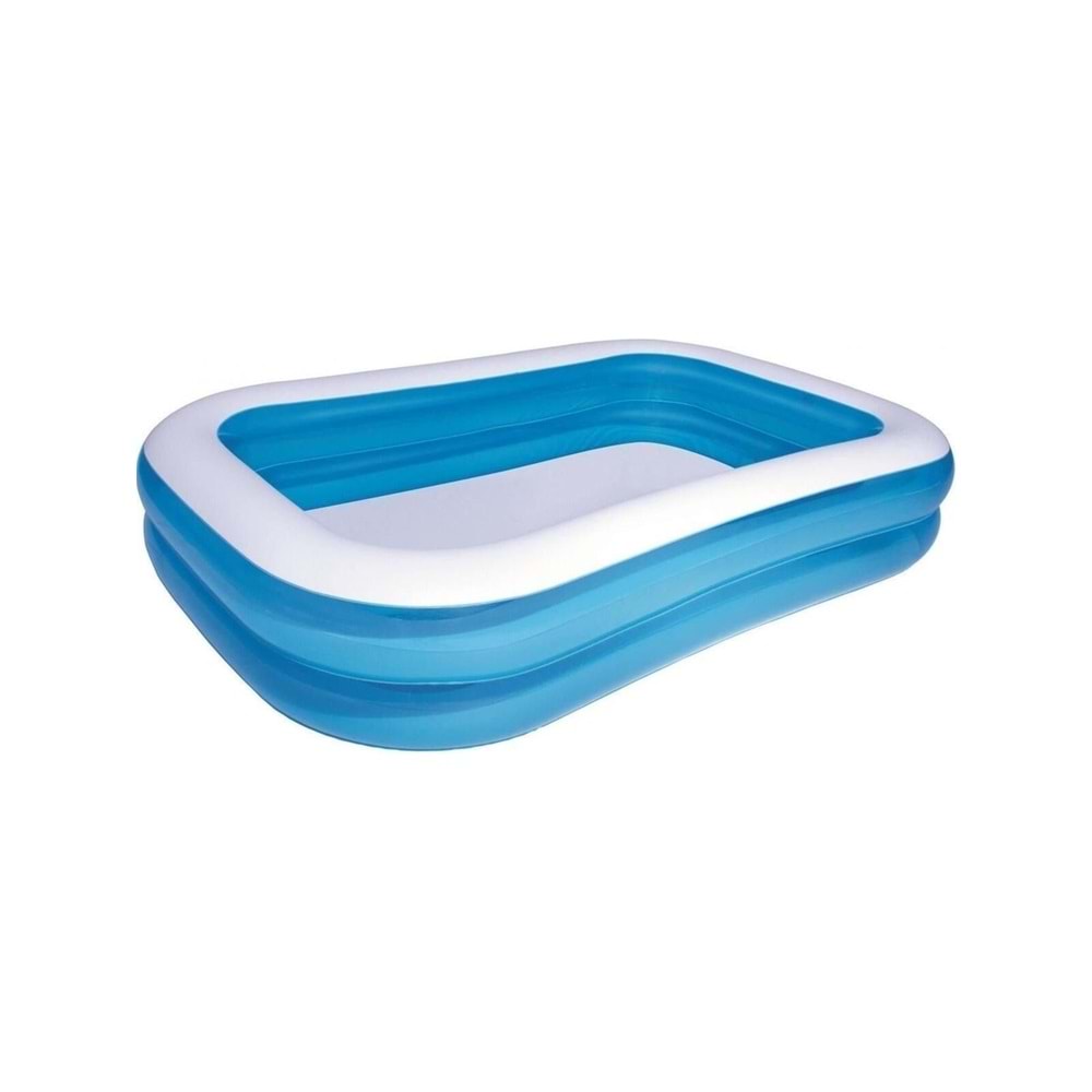 Bestway Büyük dikdörtgen havuz, 262x175x51cm, serinleme ve eğlence için ideal, pompa dahil değil