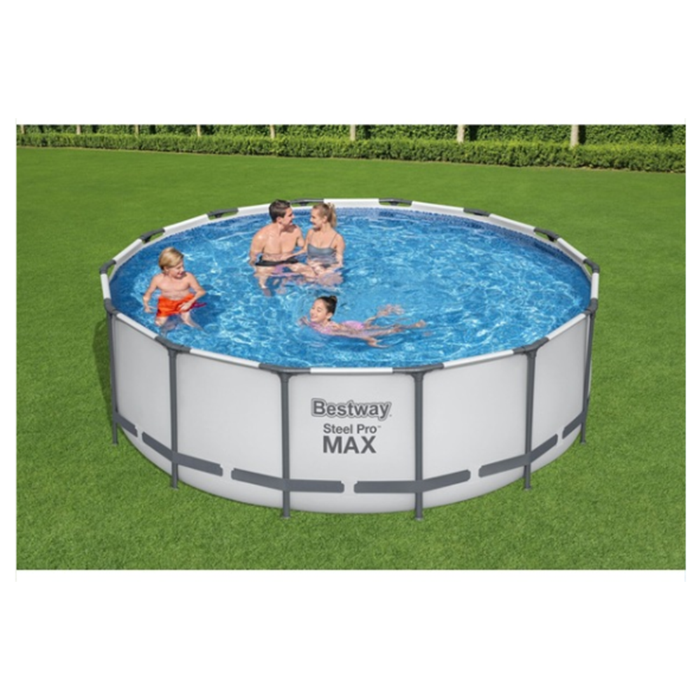 Bestway 5612x Steel Pro Max Prefabrik Yer Üstü Çember Havuz Seti 4,27 M X 1,22 M