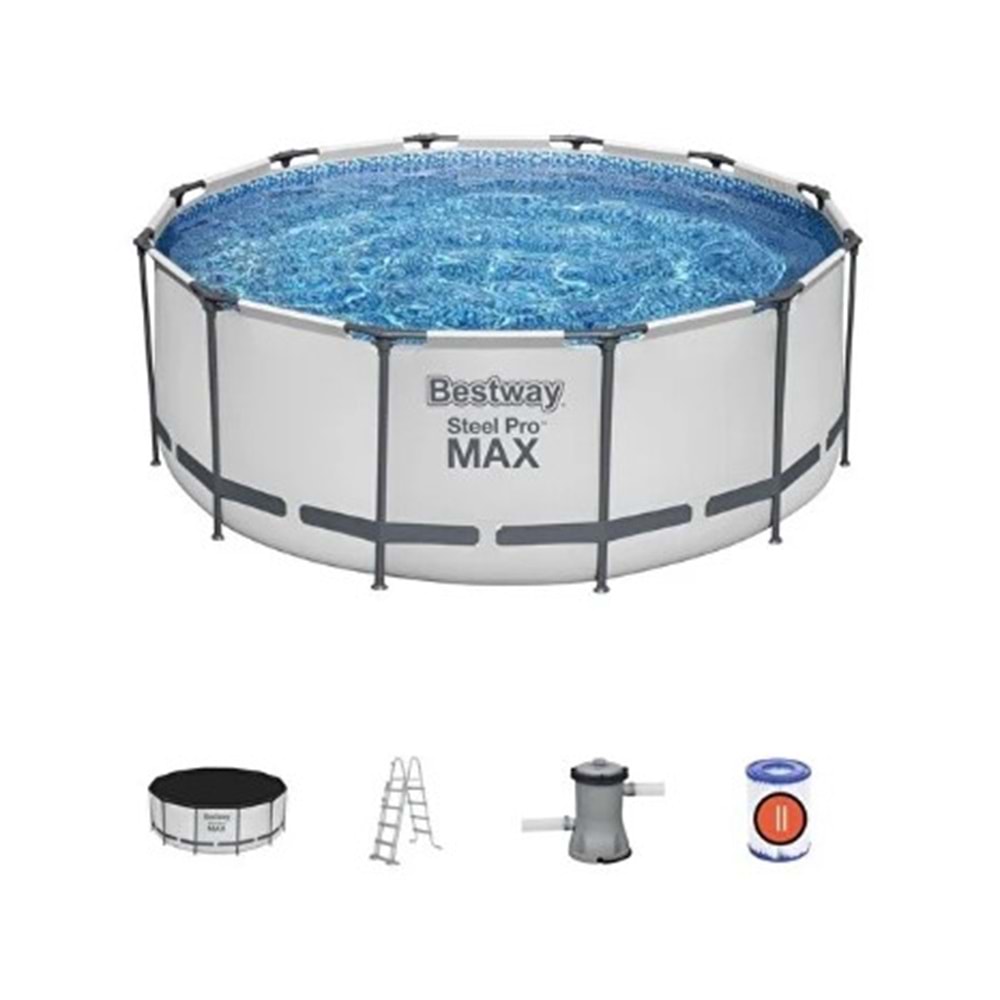 Bestway ® 56420 Steel Pro Max™ Yer Üstü Prefabrik Havuz Seti 3,66 M X 1,22 M