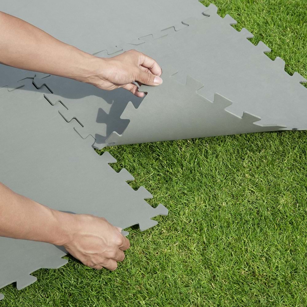 Bestway 50 cm x 50 cm Parçalı Zemin Koruyucu, 9'lu Paket 58639