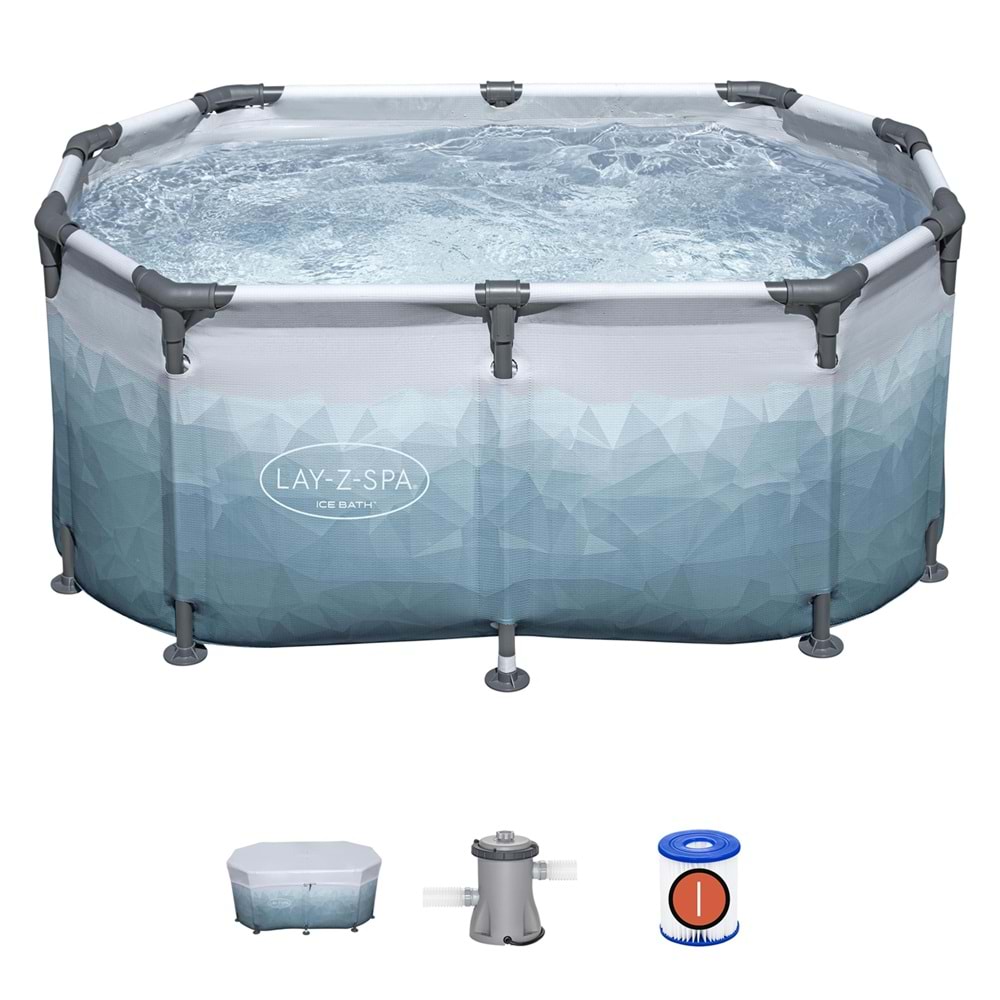 Lay-Z-Spa Soğuk Terapi Buz Banyosu Küveti, 2 Kişilik 6002N