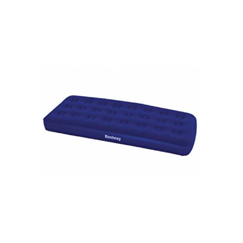 Bestway Taşınabilir Tek Kişilik Şişme Yatak, Kamp ve Doğa Dostu 185x76x22 cm