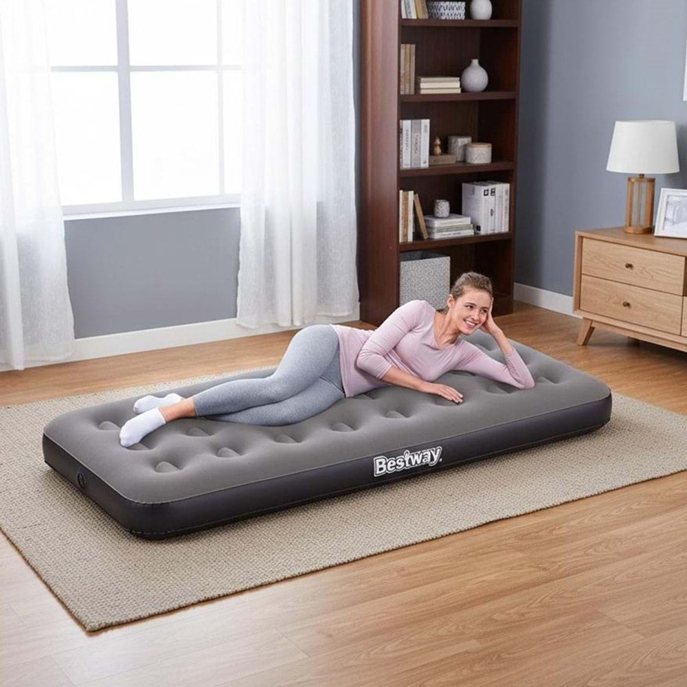 Outlet Bestway Single Tek Kişilik Şişme Yatak 185x76x22cm 671GY