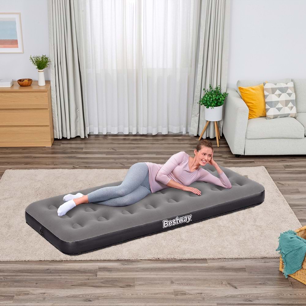 Bestway Single Tek Kişilik Şişme Yatak 185x76x22cm 671GY