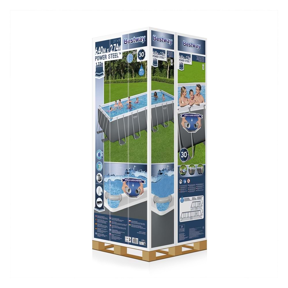 Prefabrik Havuz Seti 640x274x132cm BW447 5611Z