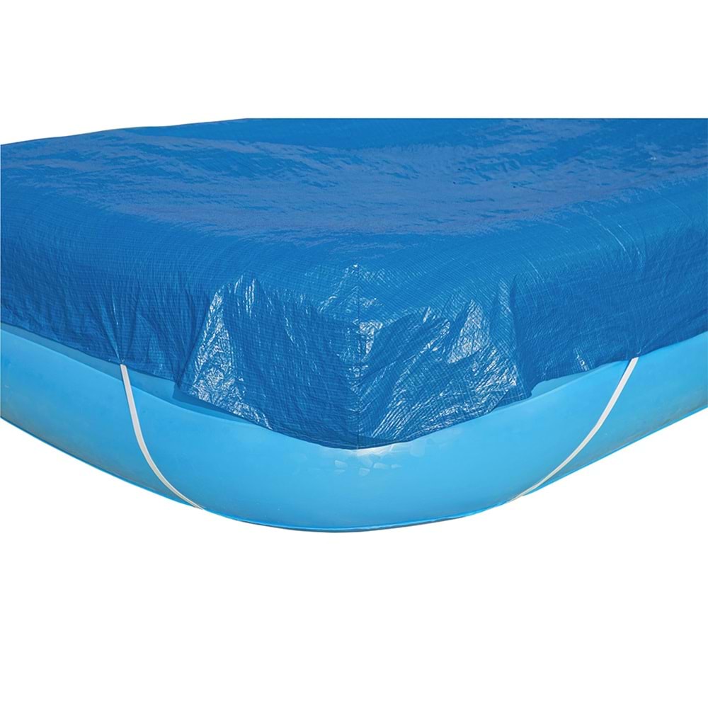 Bestway Çiçek Desenli Şişme Aile Havuzu 305x183x56 cm + El Pompası + Üst Kapama Örtüsü 54121 BW546