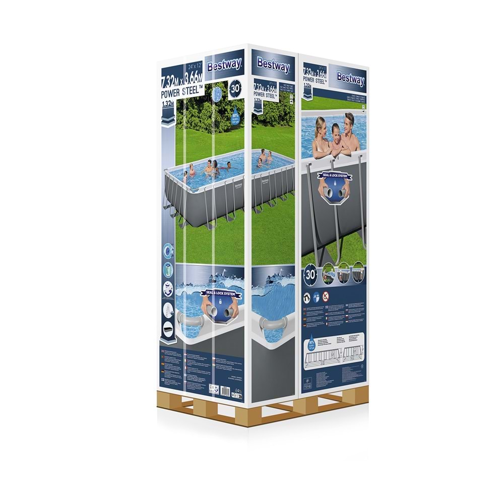 Bestway Gölgelikli Prefabrik Full Havuz Seti 732x366x132cm BW579 56474
