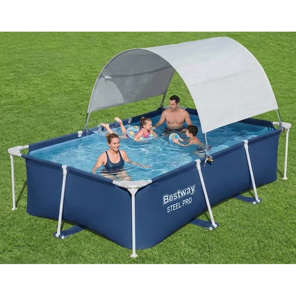 Bestway Gölgelikli Büyük Prefabrik Havuz 300x201x66cm 56404 BW589