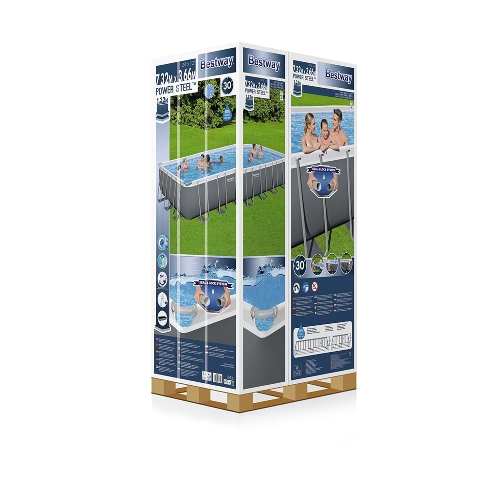 Bestway Gölgelikli Büyük Prefabrik Havuz 732x366x132cm 56474 BW599