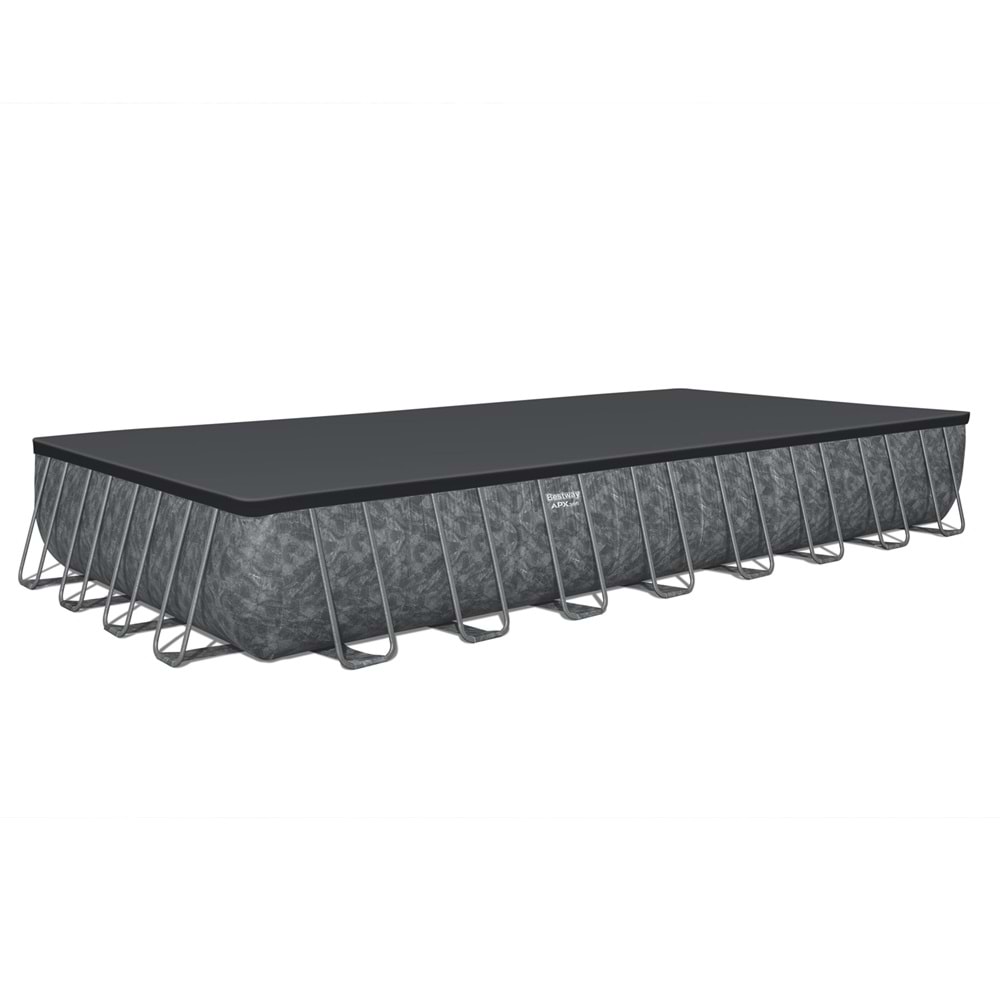 Bestway APX 365 561KJ Gölgelikli Dikdörtgen Prefabrik Havuz 956 cm x 488 cm x 132 cm BW601